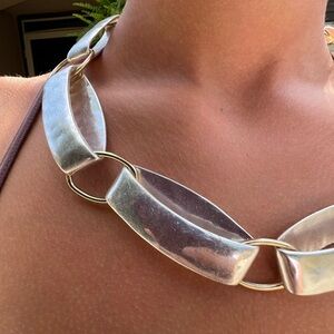 Vintage Elegant Silver Chain Necklace